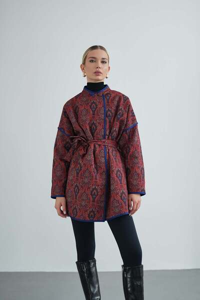 Molly Nelly Women's Side Tie Design Kimono Jacket