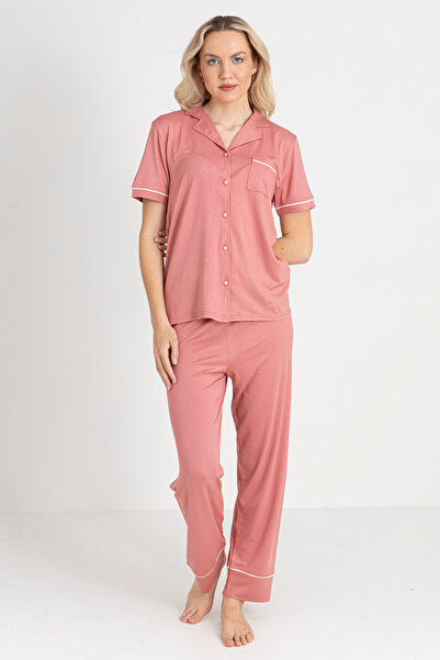 TURAY Set pijamale pentru femei Massion Lairy Button Short Johns