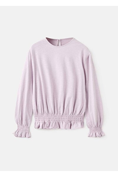 MANGO Kids Büzgü detaylı tişört