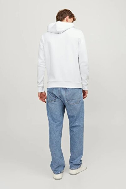 Jack & Jones Jack Jones Ανδρική Μπλούζα Φούτερ 12137054-άσπρο