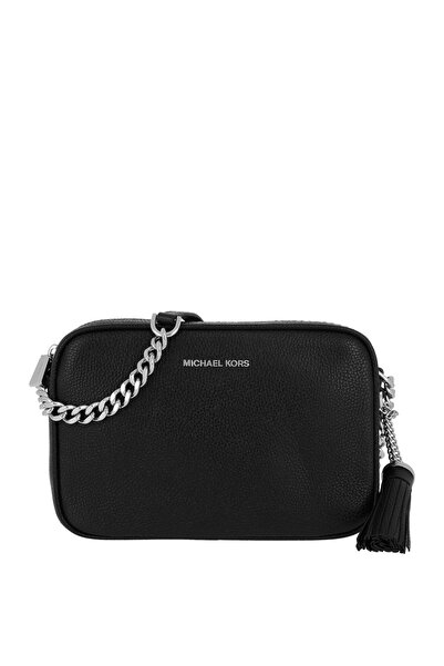 Michael Kors Michael Kors Women's Ginny Leather Crossbody Bag, Black