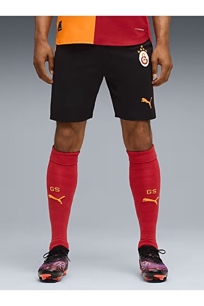 Puma Galatasaray S.k. Shorts 25/26 İç Saha Parçalı Şort Erkek Futbol Şortu SİYAH