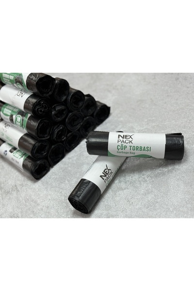 NEX PACK Jumbo Boy Çöp Poşeti 1 Adet Rulo (10'lu) 80x110 300 Gram Çöp Torbası