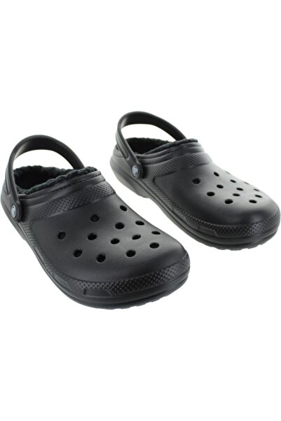 Crocs Classic Lined Clog Unisex Black Slippers