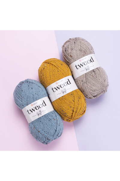 Yarnart Tweed El Örgü İpi 100 gr 230 mt %70 Akrilik %30 Yün Renk Nötrlü Doğal Görünümlü-227