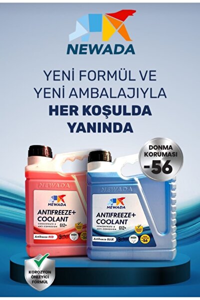 OTO MOTTO NEWADA Süper Mavi Antifriz -56°c 3 Lt