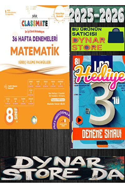 Okyanus Yayıncılık 8. Sınıf Classmate 36 Hafta Denemeleri Matematik 2026 dyna...