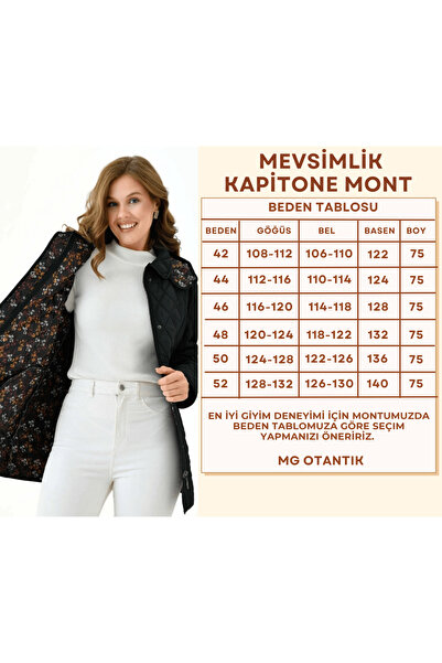 Butik Μεγάλο μέγεθος με κουκούλα και καπιτονέ παλτό με φερμουάρ