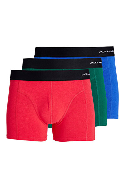 Jack & Jones J&J Lucas Bamboo Blue Red Green Boxers 3 Pack