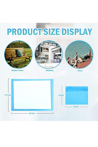 Generic Large 60x45cm Disposable Changing Pad Leak-Proof Underpad Bed Table Protector Mat