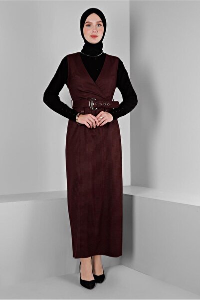 Alvina PÖTİKARE DESENLİ KEMERLİ JİLE 43454