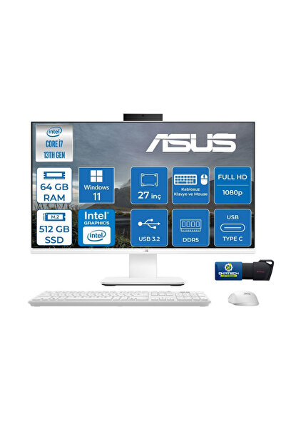 ASUS V470VAK INTELCORE I7-13620H 64GB RAM 512GB SSD 27''FHD 100HZ 300NITS ALL...