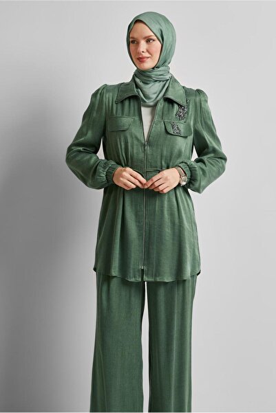 Alvina Belted Pants Suit 45482