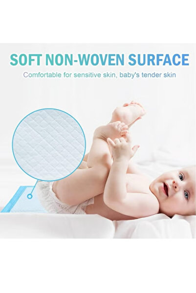 Generic 40 pcs 60x60 cm Large Disposable Changing Pad Leak-Proof Underpad Bed Table Protector Mat, Soft Non