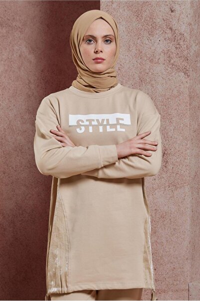 Alvina YAZI BASKILI PANTOLONLU EŞOFMAN TAKIM 44405