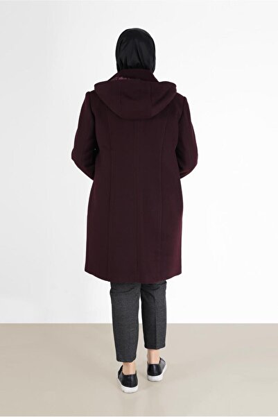 Alvina Hooded Buttoned Coat - 90283