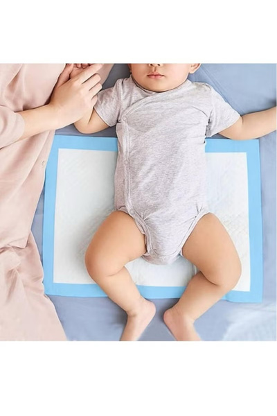 Generic 100 Pcs Small Disposable Changing Pad Leak-Proof Underpad Bed Table Protector Mat, Soft Non-