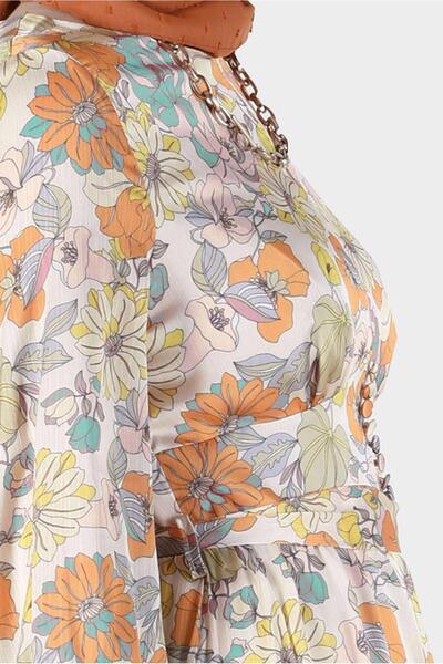 Alvina ΦΟΡΕΜΑ ΜΕ ΣΤΑΥΡΩΜΕΝΟ ΣΧΕΔΙΟ ΜΕ ΖΩΝΗ 42778