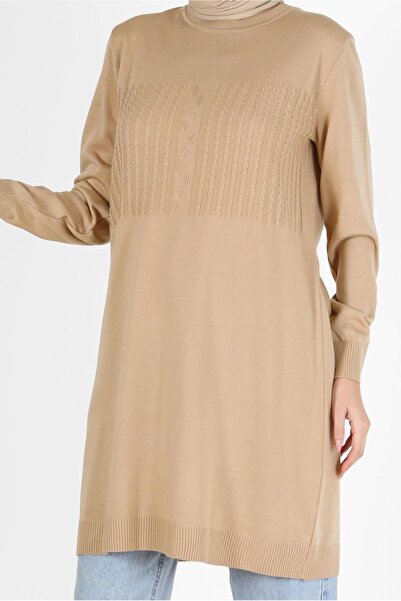 Alvina KENDİNDEN DESENLİ TRİKO TUNİK 42007