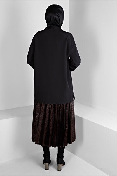 Alvina PİLELİ SUNİ DERİ ETEK 60348