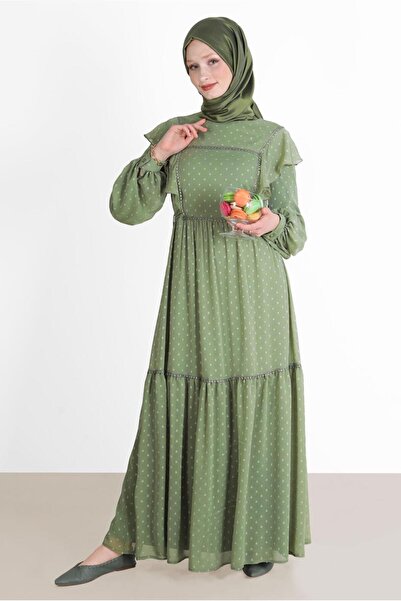 Alvina Φόρεμα από σιφόν με πουά - 42698