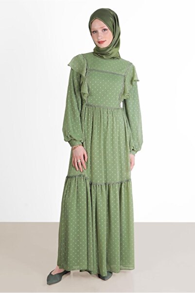 Alvina Φόρεμα από σιφόν με πουά - 42698