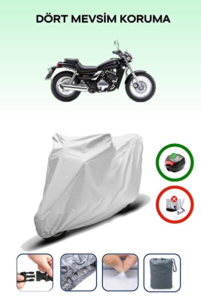 Breen حقيبة خلفية للدراجة النارية باللون الرمادي مناسبة لـ Kawasaki EL 250