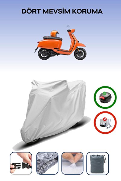 Breen Lambretta V200 علامة تجارية رمادية خاصة للدراجة النارية متوافقة مع الحق...