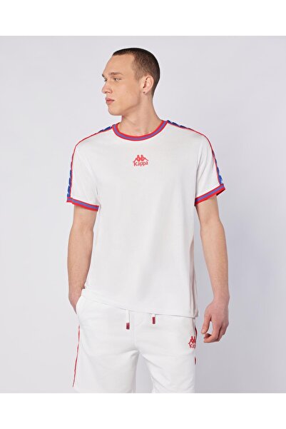 Kappa Banda Stars Tee Erkek Beyaz Comfort Fit Tişört