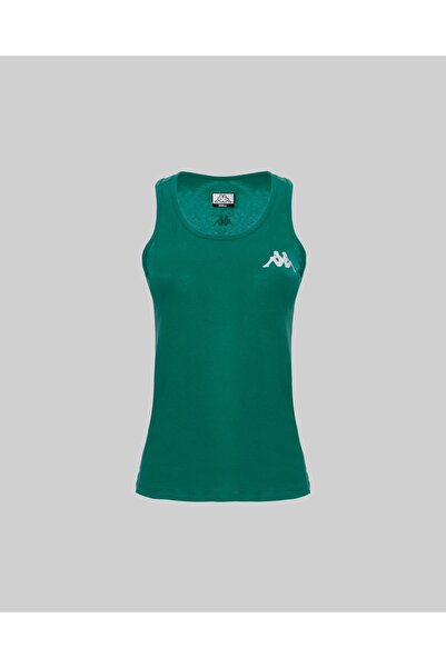 Kappa Survivor Woman Tank 4 Kadın Yeşil Regular Fit Atlet