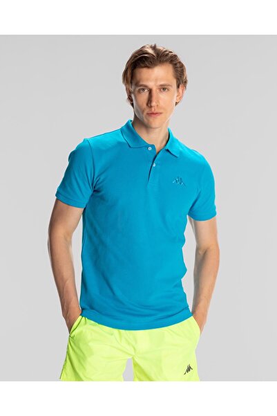 Kappa Authentic Ferior Erkek Mavi Regular Fit Polo Yaka Tişört