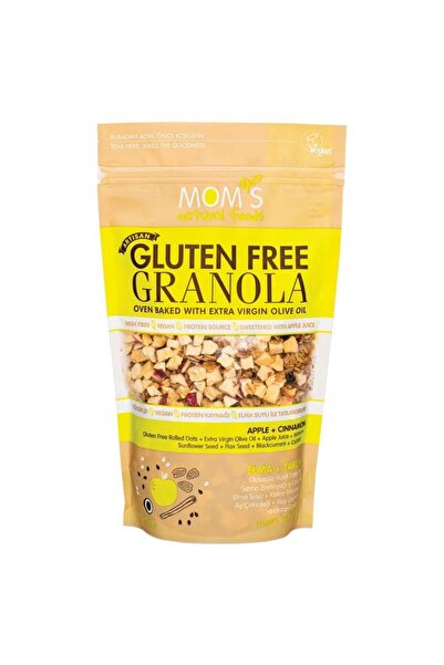 Mom's Natural Foods Glutensiz Granola Elma+Tarçın 300 g e