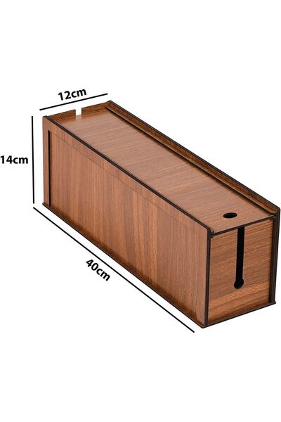 Lexals Kablo Kutusu 40x12x14 Cm Kablo Priz Düzenleyici Organizer