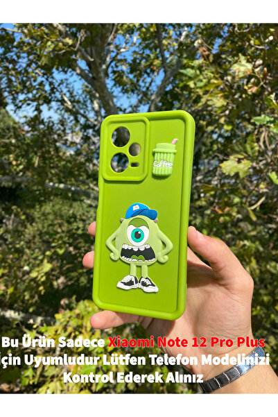 GtTech Xiaomi Redmi Note 12 Pro Plus 5G Uyumlu Sevimli Canavar 3D Figürlü Dar...