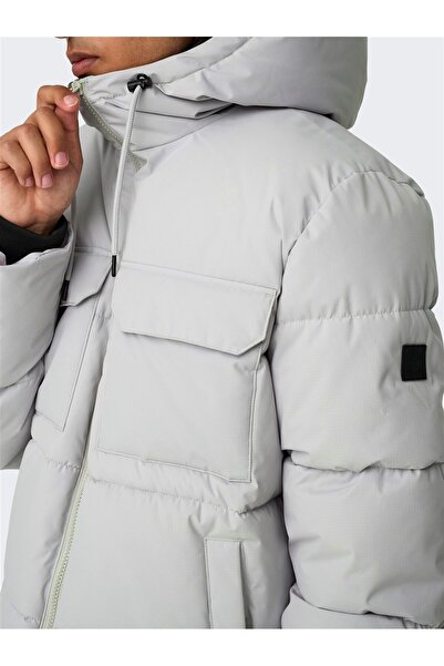 Only & Sons ONSELIJAH PCKT. HOOD JACKET OTW NOOS Чоловічий синій пуховик - 22029661