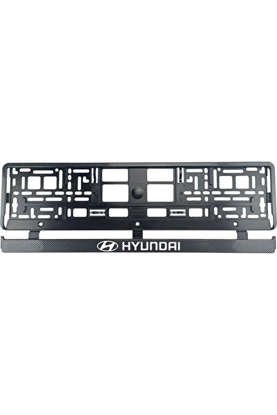OEM Set 2 bucati, suport numar inmatriculare Carbon, Hyundai
