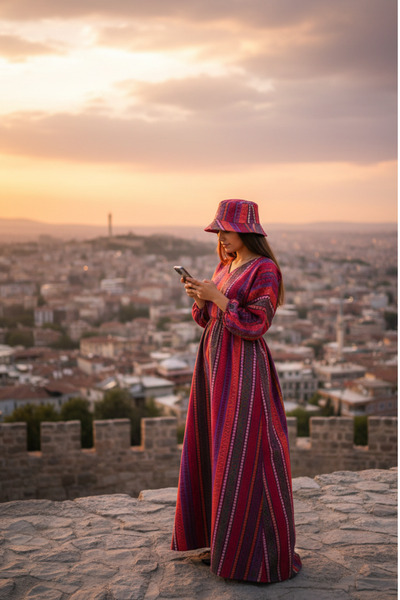 Umay Pălărie Safari proiectată din țesătură autentică