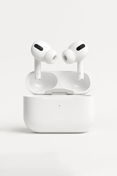 TrkTech Beyaz Pro 2. Nesil ios Android Uyumlu Kablosuz Şarj Özellikli Bluetooth Kulaklık Kılıf Hediyeli