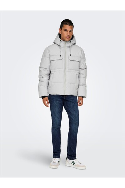 Only & Sons Onselijah Pckt. Hood Jacket Otw Noos Men's Blue Coat - 22029661