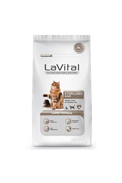 LaVital LaVital Kuzu Etli Kısırlaştırılmış Yetişkin Kedi Maması 12 kg