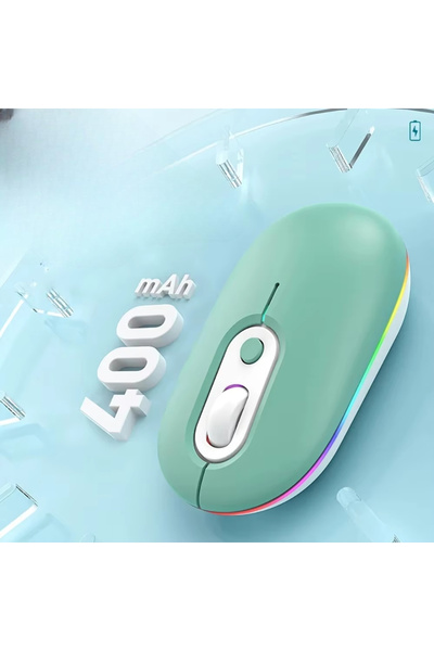 Maraz Rgb Sessiz Kablosuz Fare,2.4G+Bluetooth
