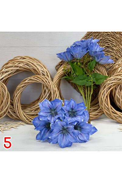 KOZALILAR Salon ve Masa Süsü Dekoratif Yapay Çiçek - Islak Dokulu Yıldız Çiçeği