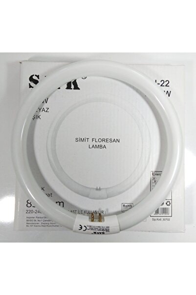Şafak Şavk T9 22w Simit Floresan G10q 22w/865 ÜRÜNÜN ÇAPI 20CM DİR KÜÇÜK SİMİTTİR