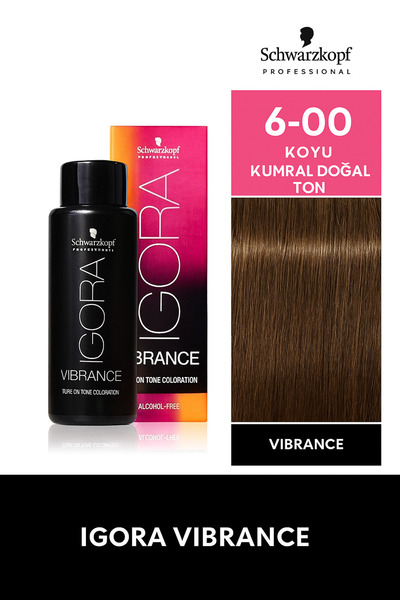 Igora Vibrance Amonyaksız Saç Boyası 60ml 6-00 Koyu Kumral Ekstra Doğal