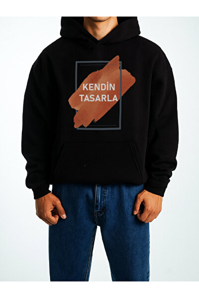 TexKid Kişiye Özel Baskılı Unisex Oversize Sweatshirt (Ön Göğüs Baskı)