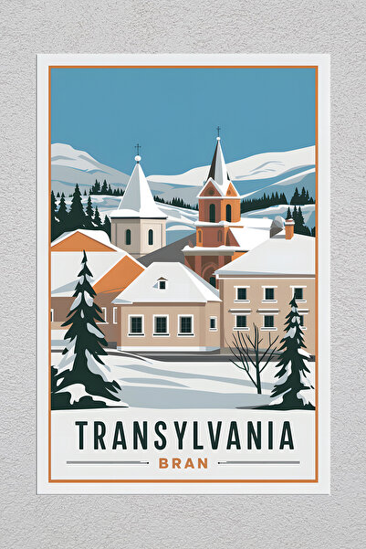 Lucena Metal Printed Transylvania 1 Vintage Decorative Wall Painting