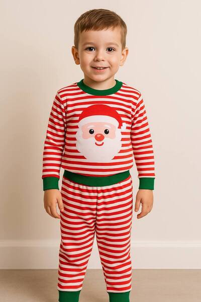 YusGos مجموعة ملابس الأطفال الشهرية للأولاد والبنات بطابع السنة الجديدة مطبوع