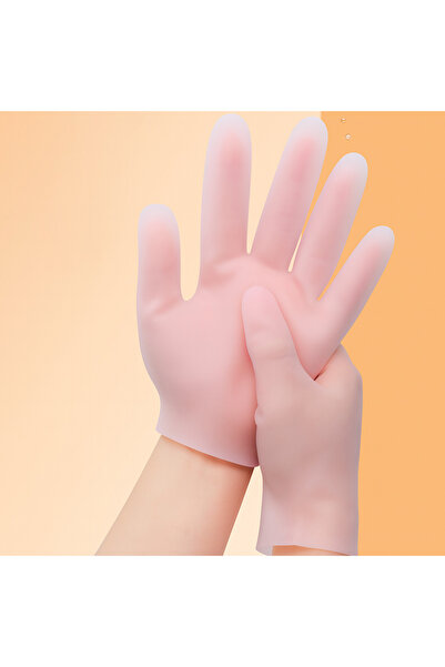 AURVEN GLOW Silikon Bakım Eldiveni Nemlendirici Ve Çatlama Önleyici Jel El Pe...