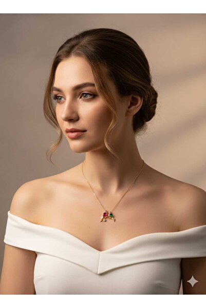 Papatya Silver 925 Ayar çifte kumrular kolye.kuş kolye.sevgili kolye.doğum ay...