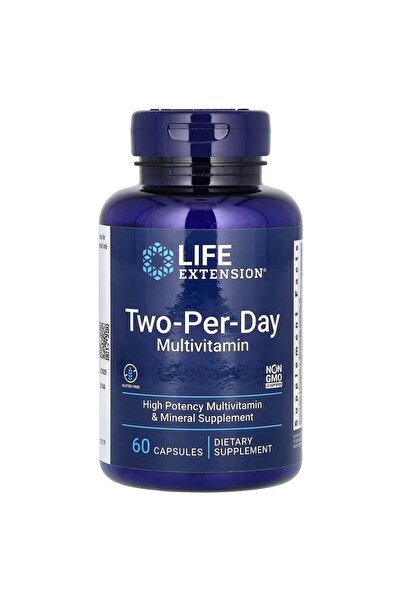 Life Extension , Two-Per-Day Multivitamin, 60 Kapsül